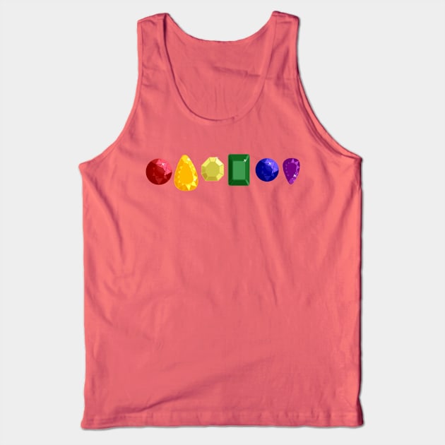 Rainbow Gemstones Tank Top by LochNestFarm